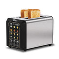 YMS 2 Slice Toaster, YMS Smart Stainless Steel Toaster with Touch Screen, Auto Lifting, Digital Timer & Memory, 6 Shade Settings, 6 Bread Modes, Defrost/Reheat/Bagel, Compact Small Toaster for Kitchen, RV, Office, Apartment, Dorm Essentials
